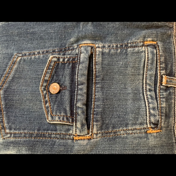 7 For All Mankind Cropped Overalls Large - Picture 15 of 15